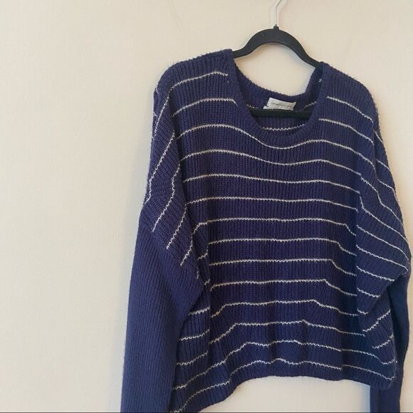 Urban Outfitters-Stripped Dolman Sleeve Lightweight Pullover (size:Large) - Picture 4 of 8